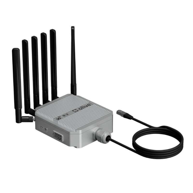 Olive Robotics olixLink C1 – Industrial 5G & Wi-Fi 6 Gateway for ROS 2 Robots